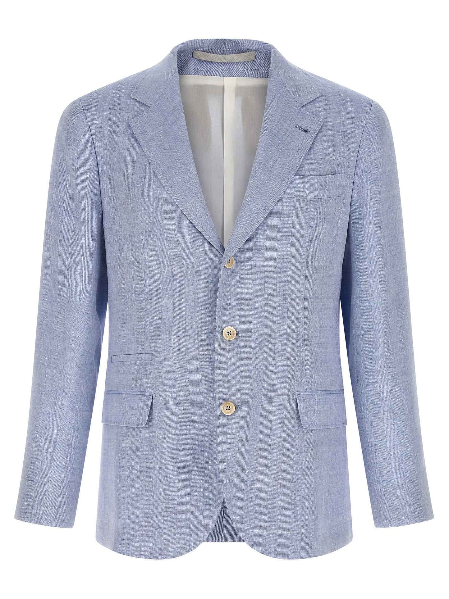 Blue Linen Blazer