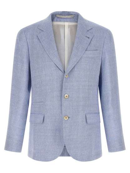 Blue Linen Blazer