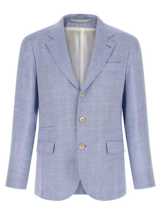 Blue Linen Blazer