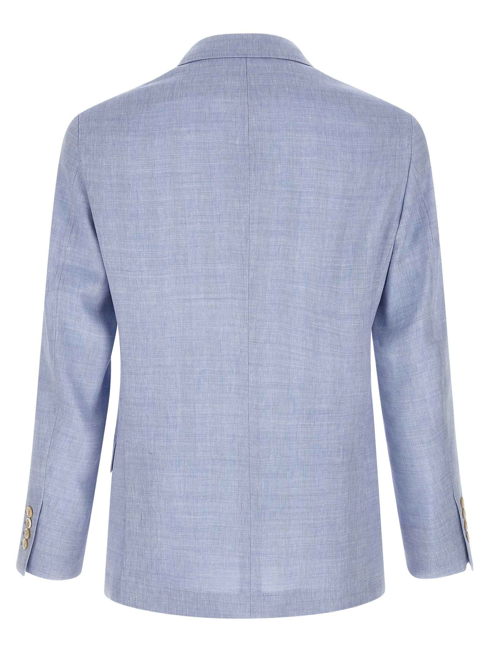 Blue Linen Blazer