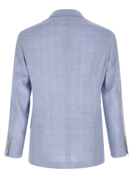 Blue Linen Blazer