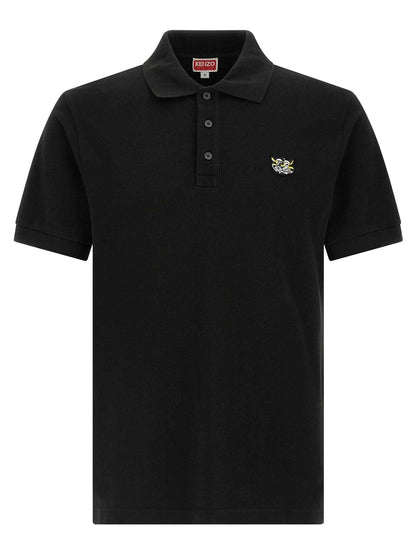 Black Cotton Polo Shirt
