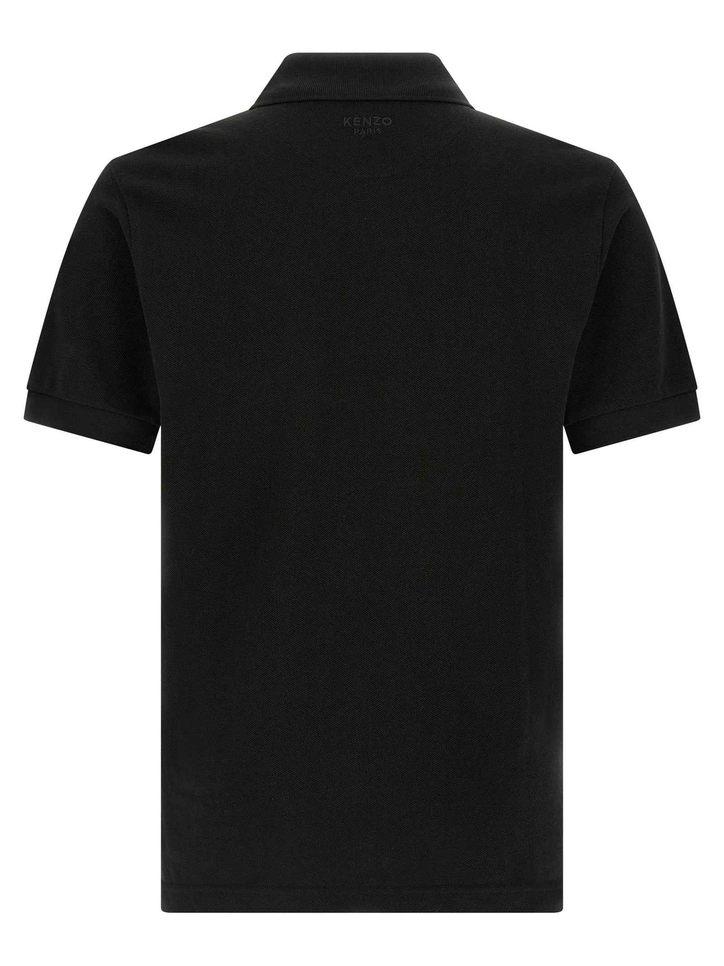 Black Cotton Polo Shirt