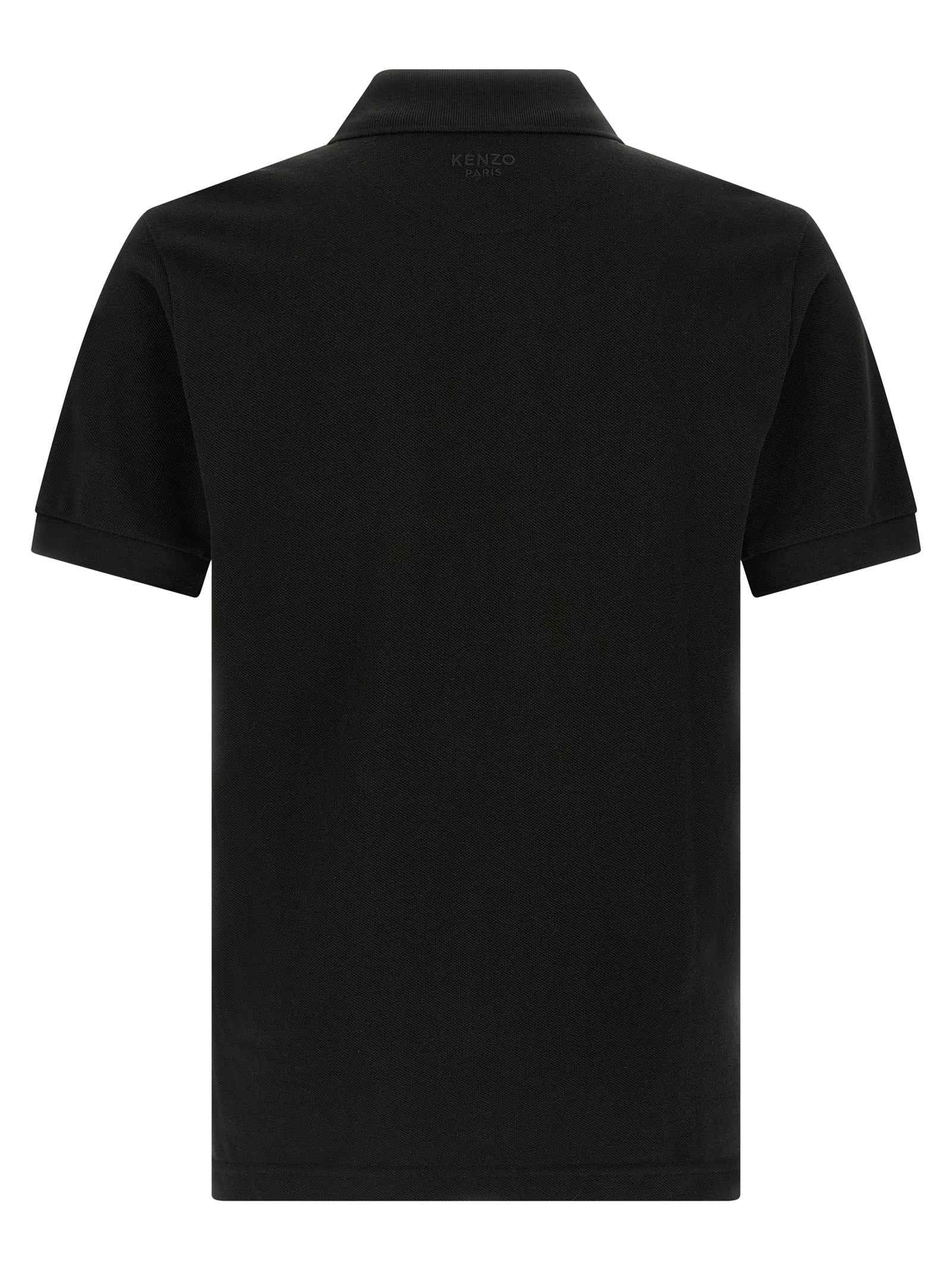 Black Cotton Polo Shirt