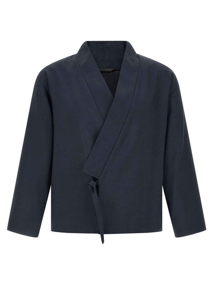 Blue Viscose Blazer