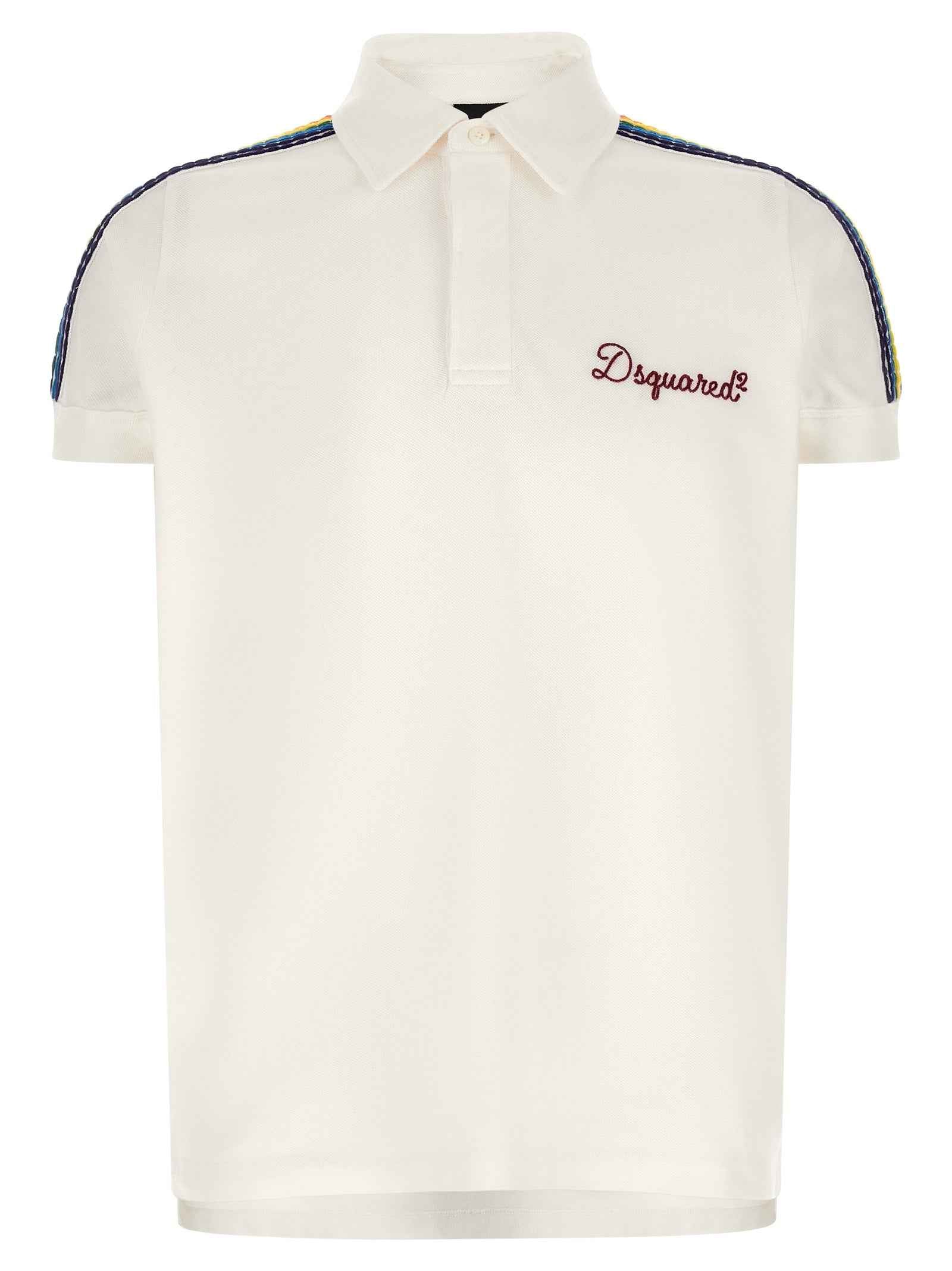 White Cotton Polo Shirt