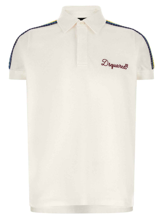 White Cotton Polo Shirt