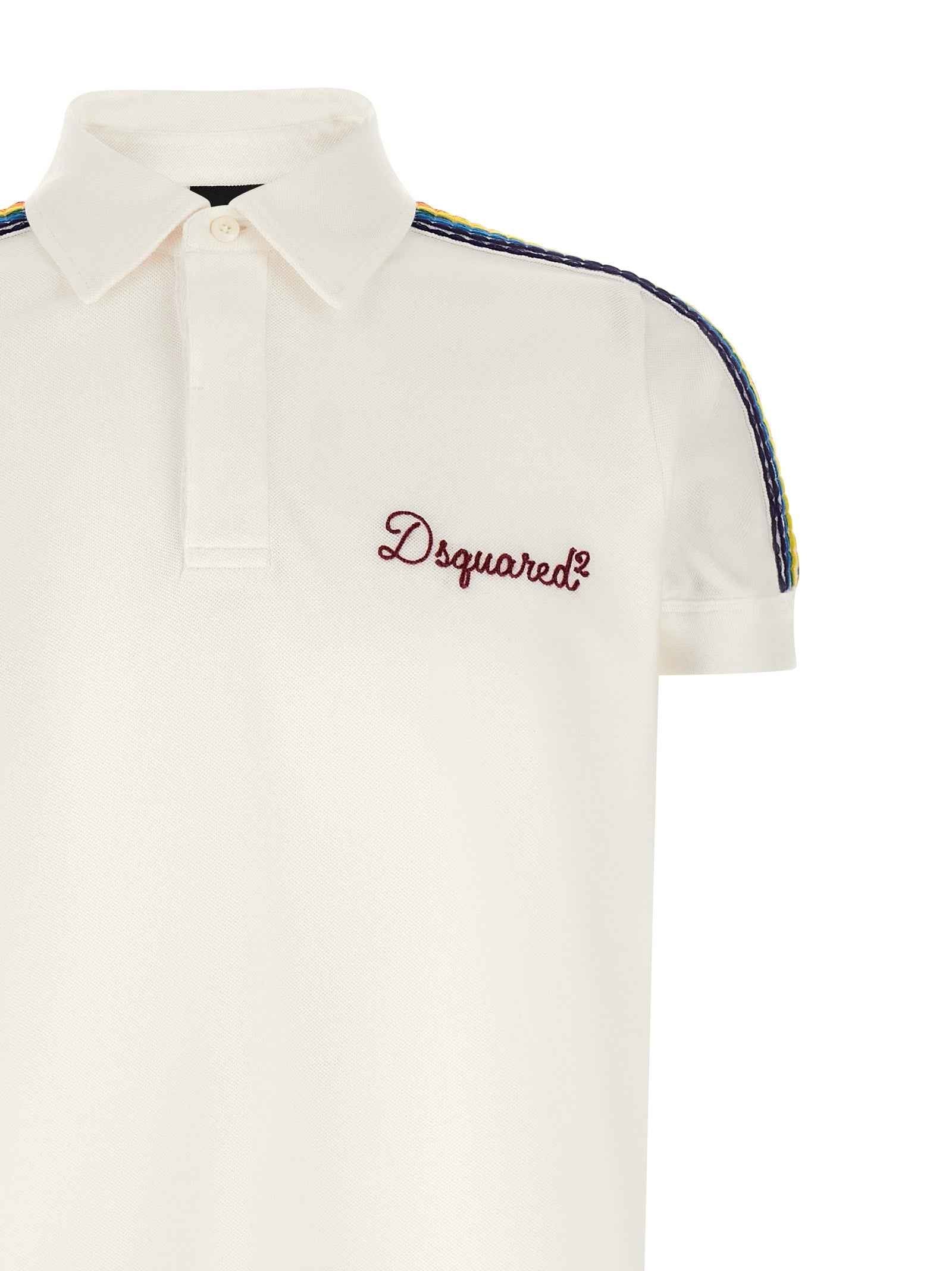 White Cotton Polo Shirt