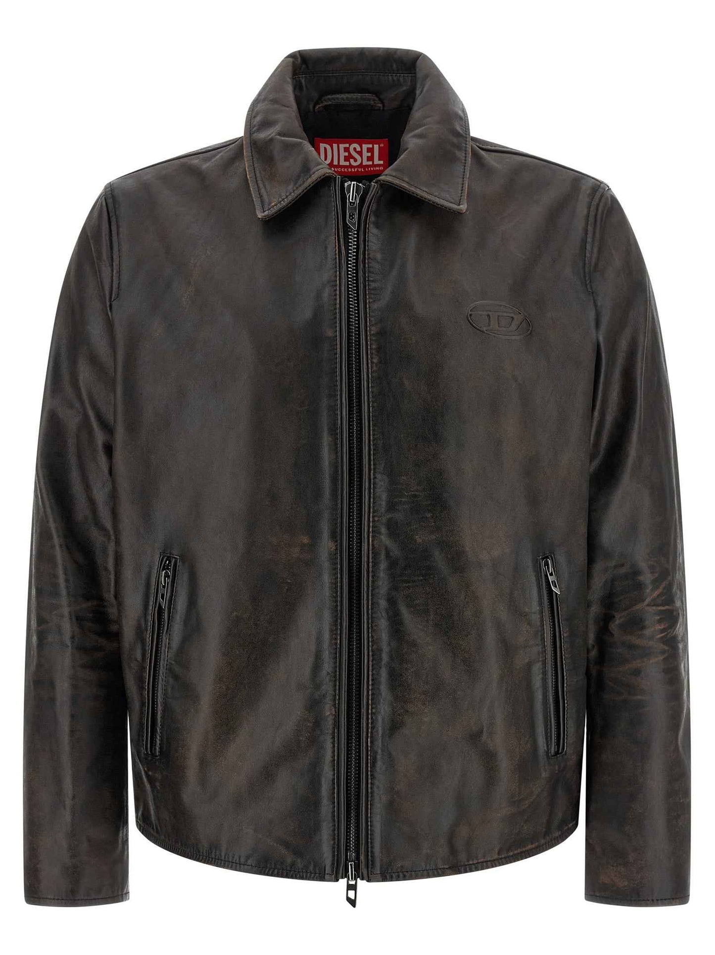 Brown Cowhide Leather Jacket