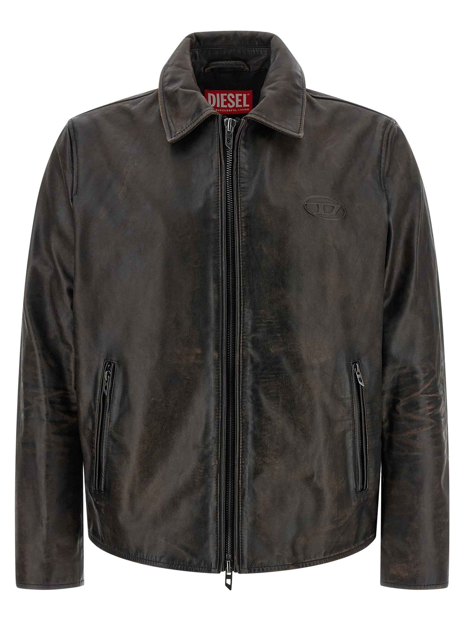 Brown Cowhide Leather Jacket