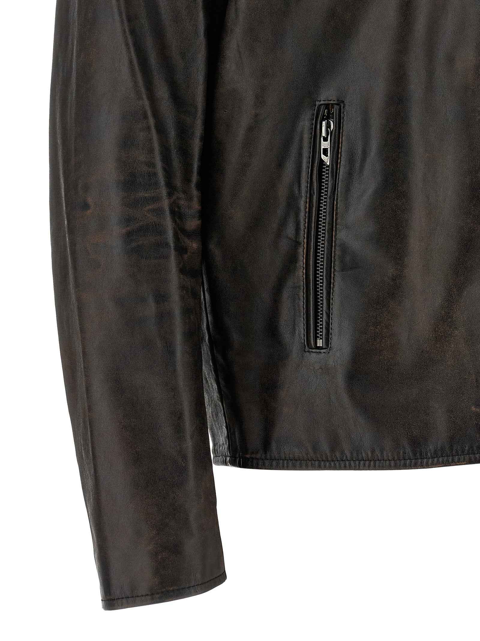 Brown Cowhide Leather Jacket