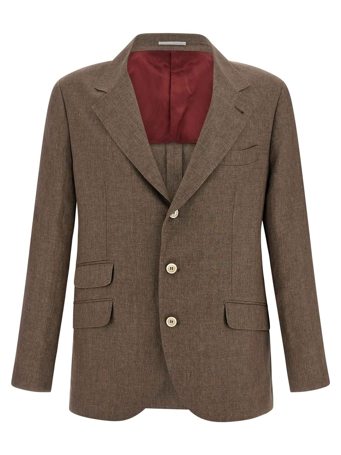Brown Linen Blazer