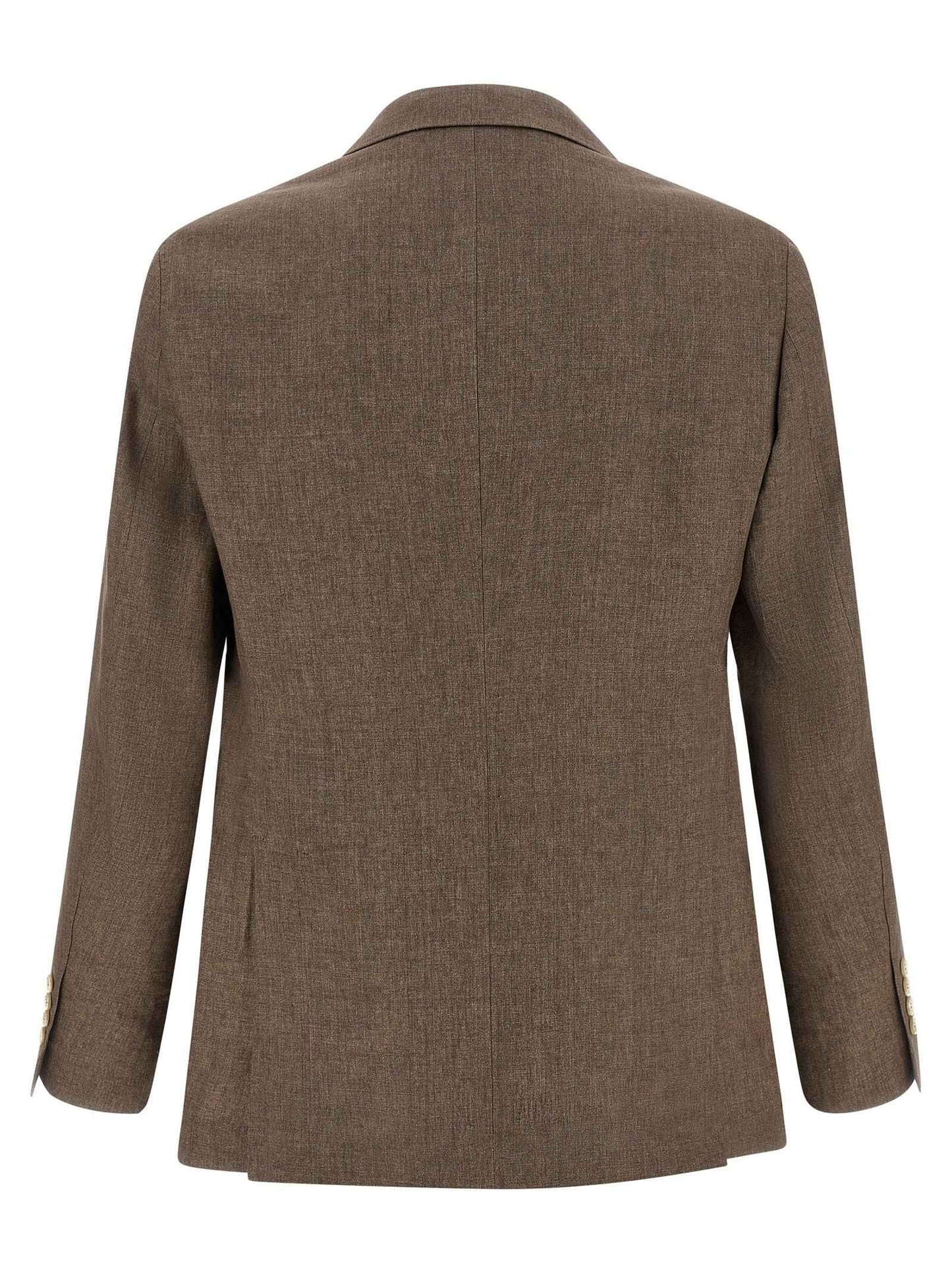 Brown Linen Blazer