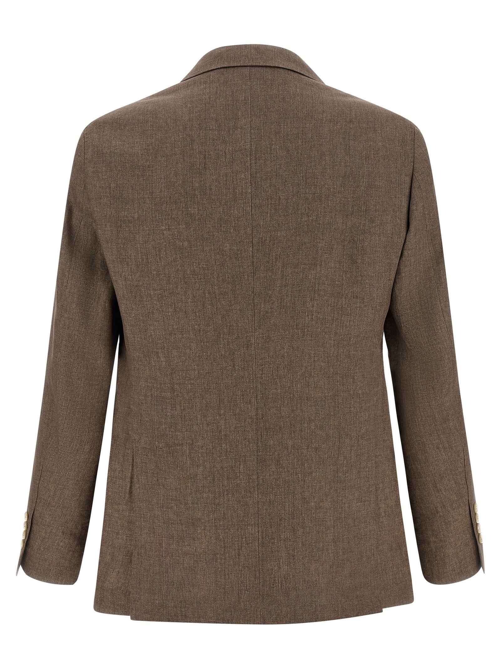 Brown Linen Blazer