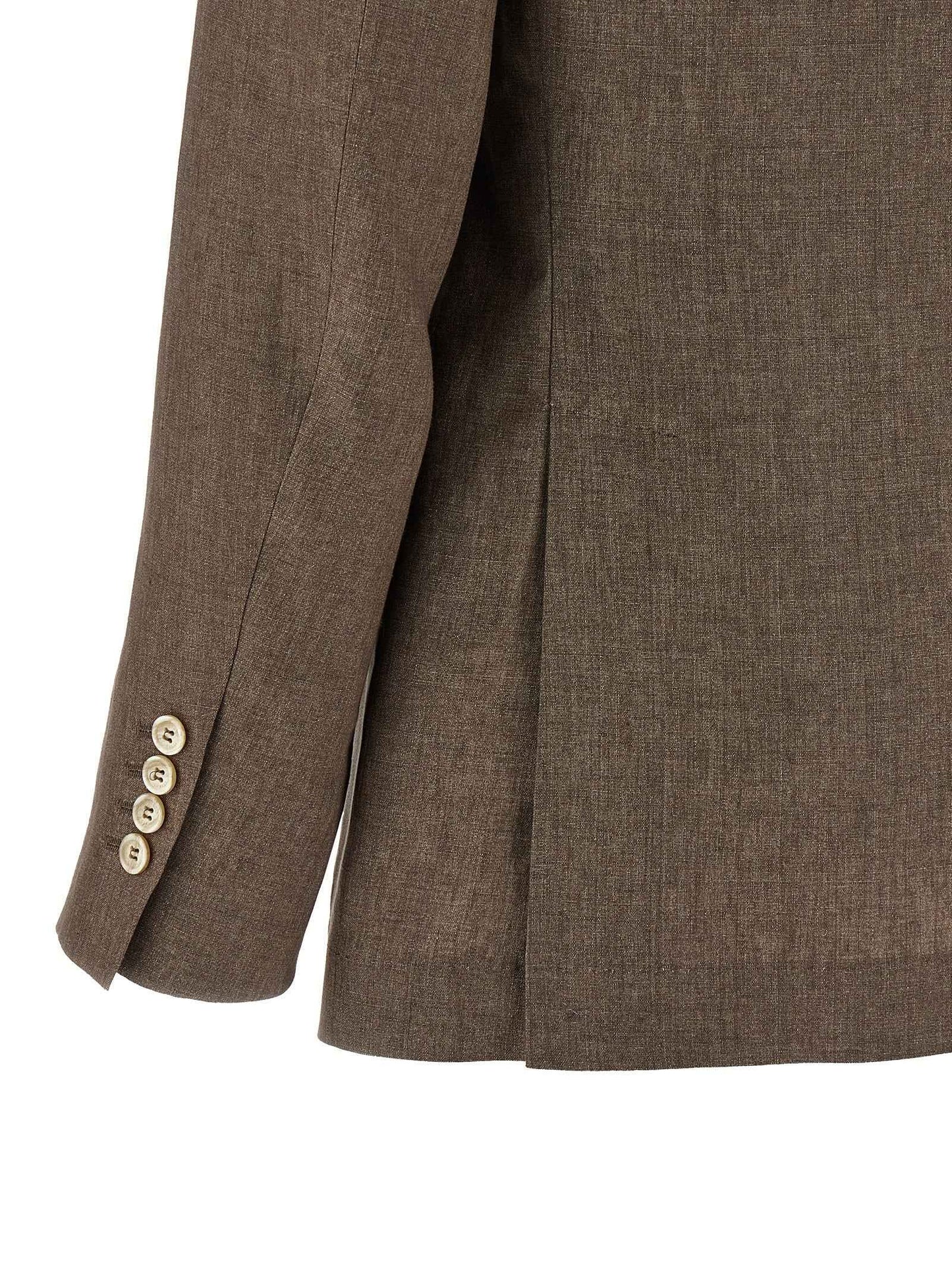 Brown Linen Blazer