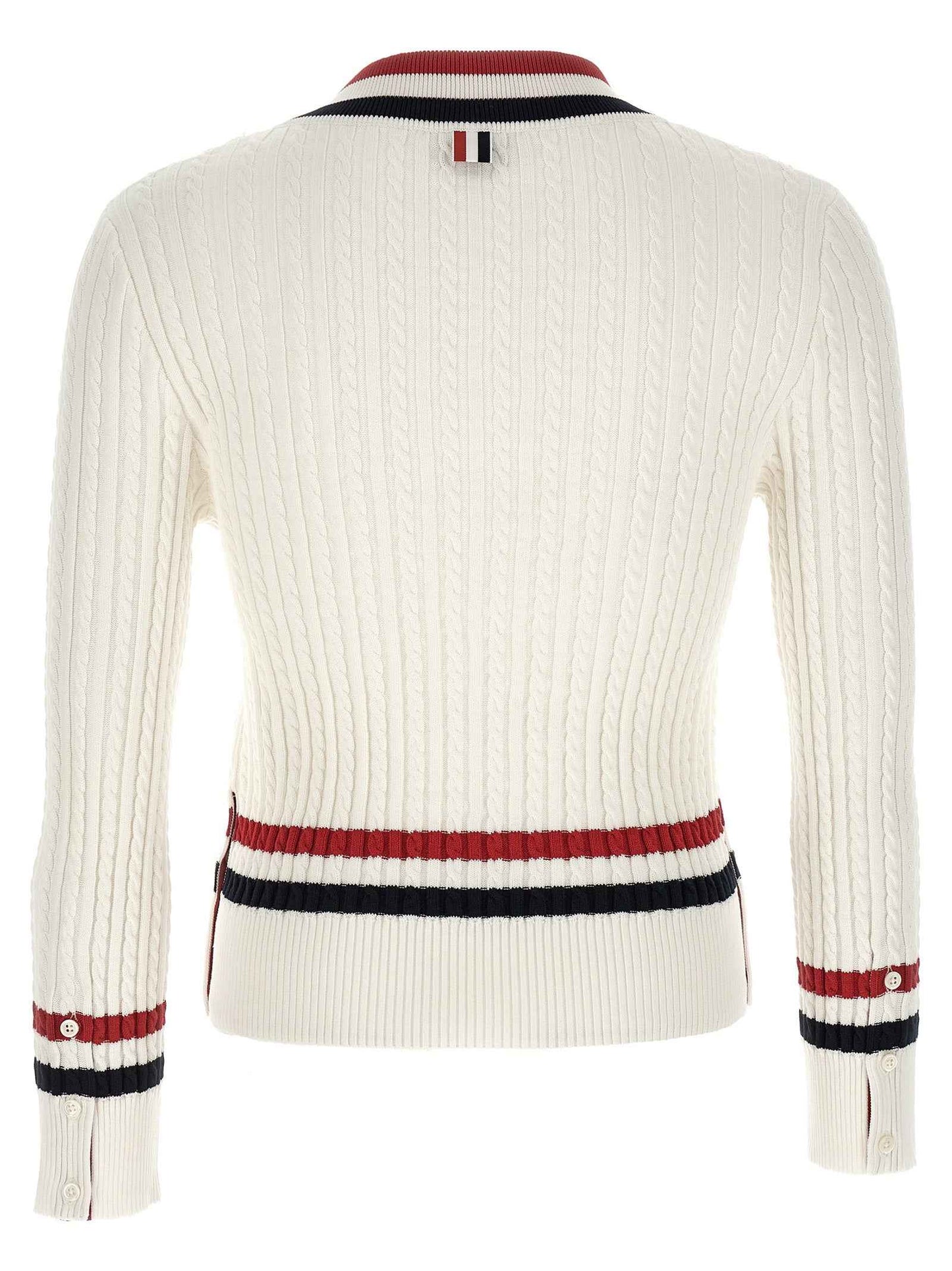 White Cotton Cardigan
