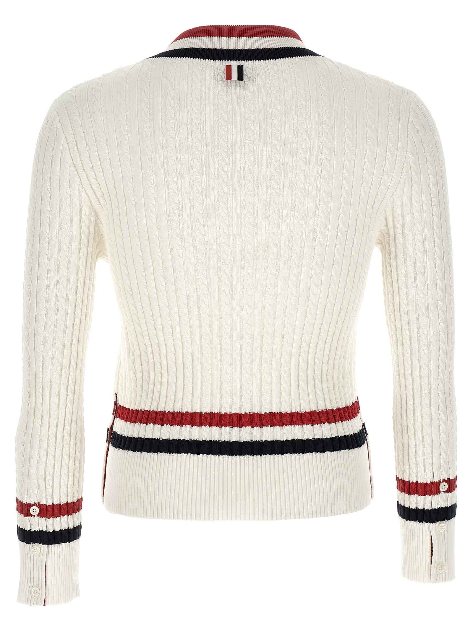 White Cotton Cardigan