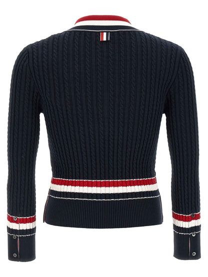 Blue Cotton Cardigan