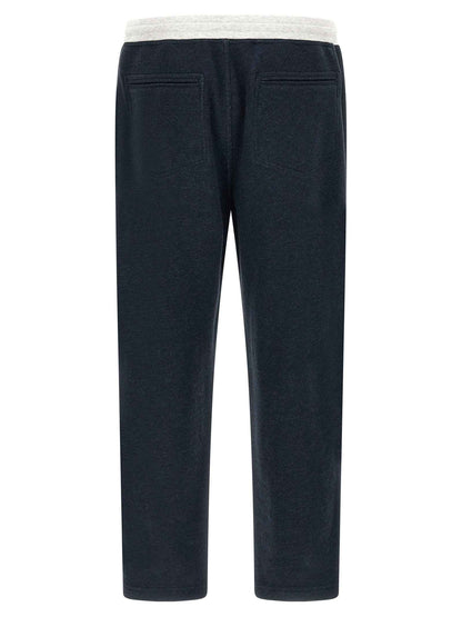 Blue Cotton Joggers (Workout Pants)