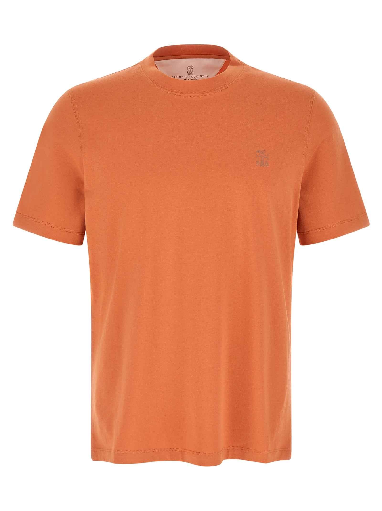 Orange Cotton T-Shirt
