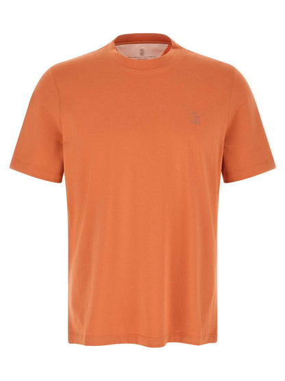 Orange Cotton T-Shirt