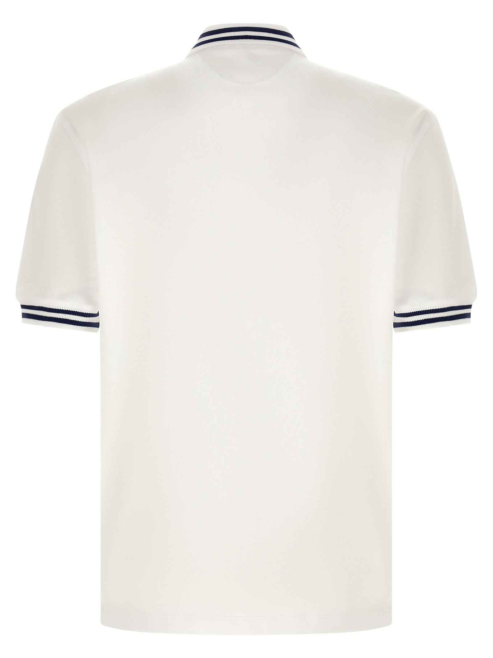 White Cotton Polo Shirt