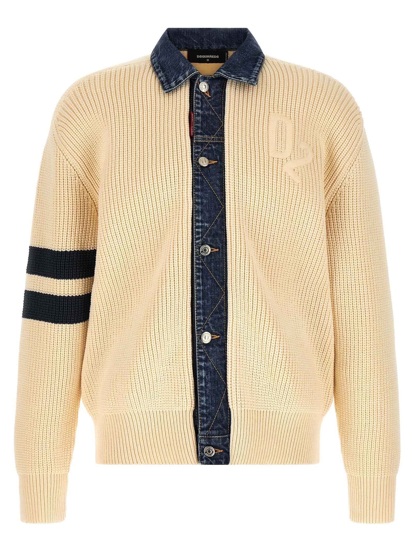 Beige Cotton Cardigan