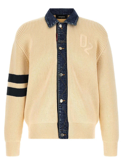 Beige Cotton Cardigan