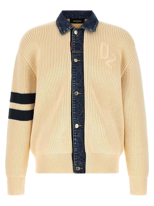 Beige Cotton Cardigan
