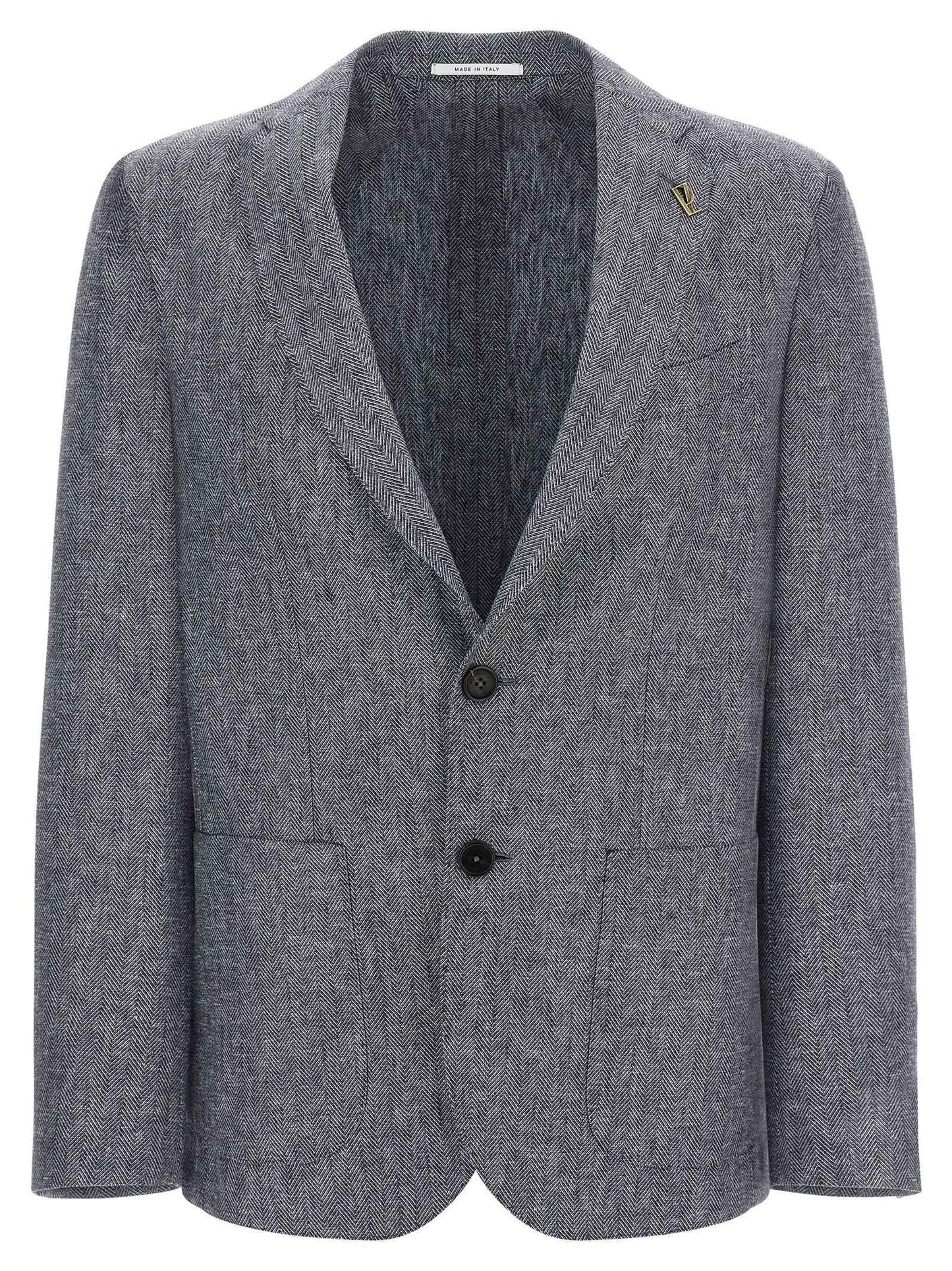 Blue Linen Blazer