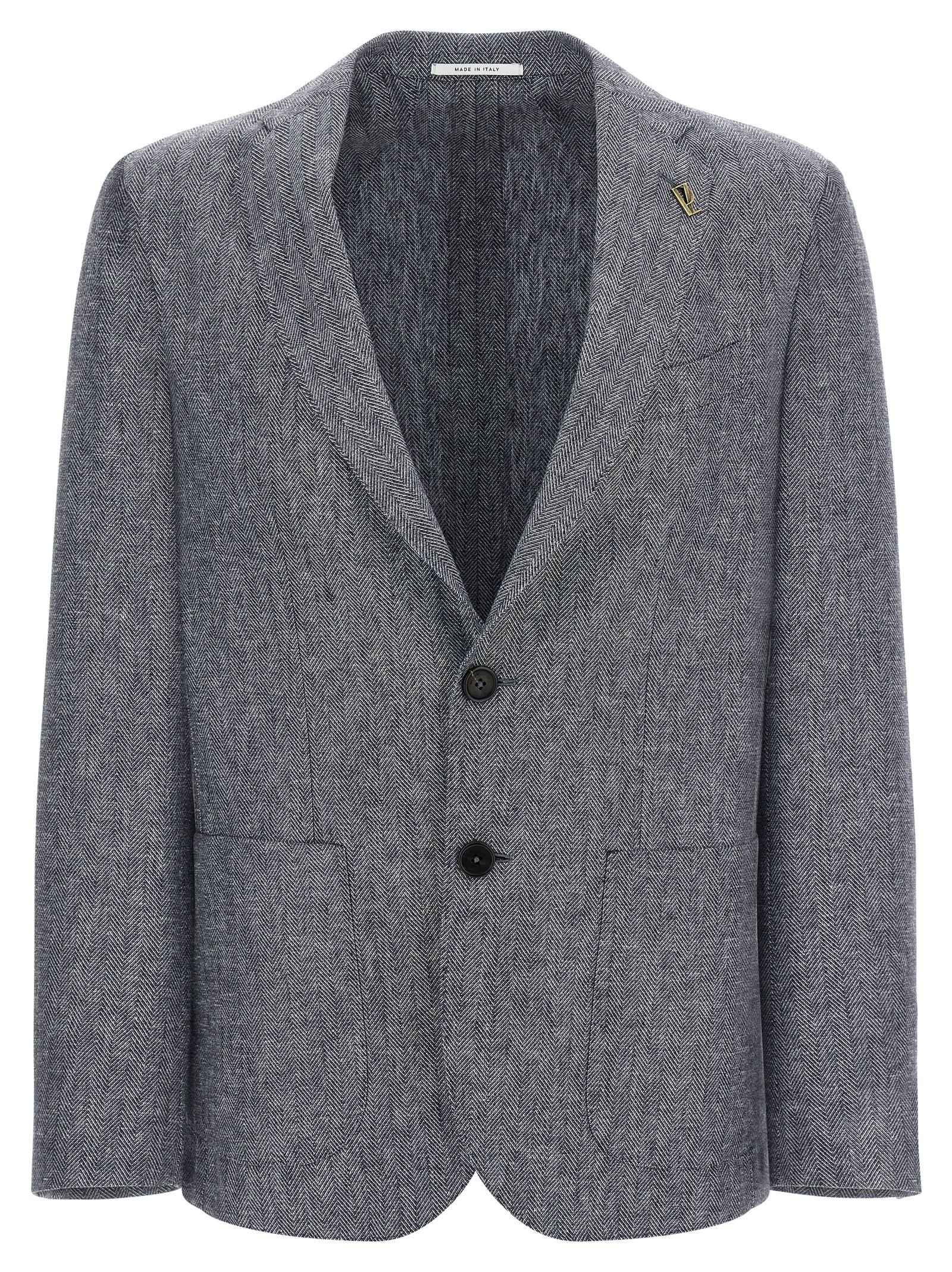 Blue Linen Blazer