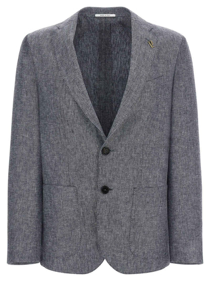 Blue Linen Blazer