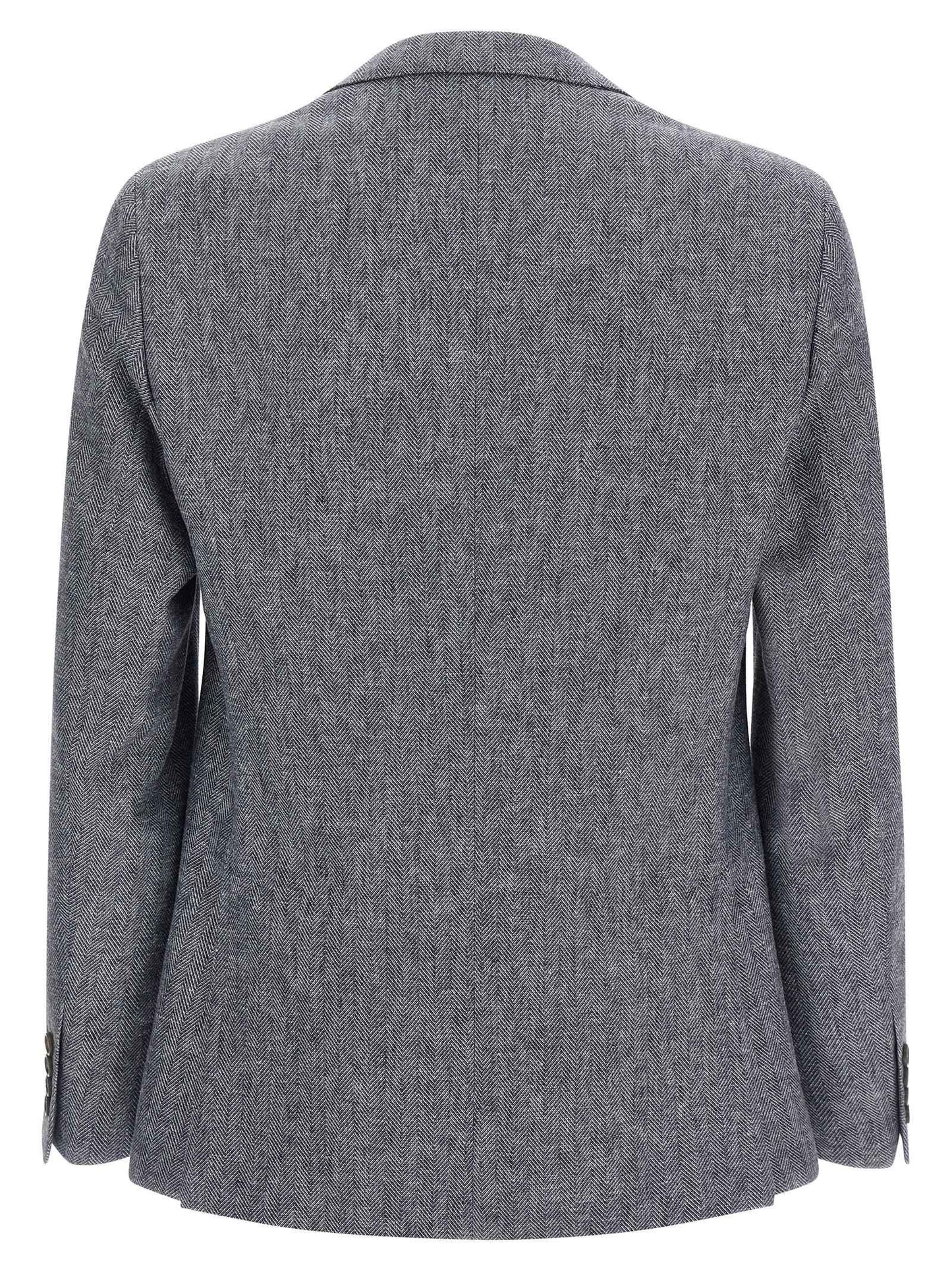 Blue Linen Blazer