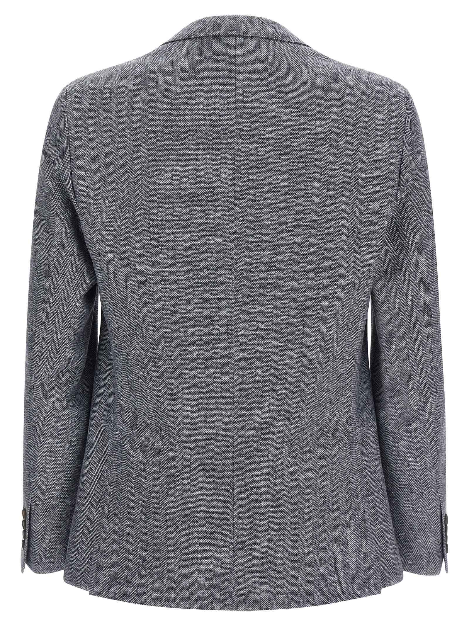 Blue Linen Blazer