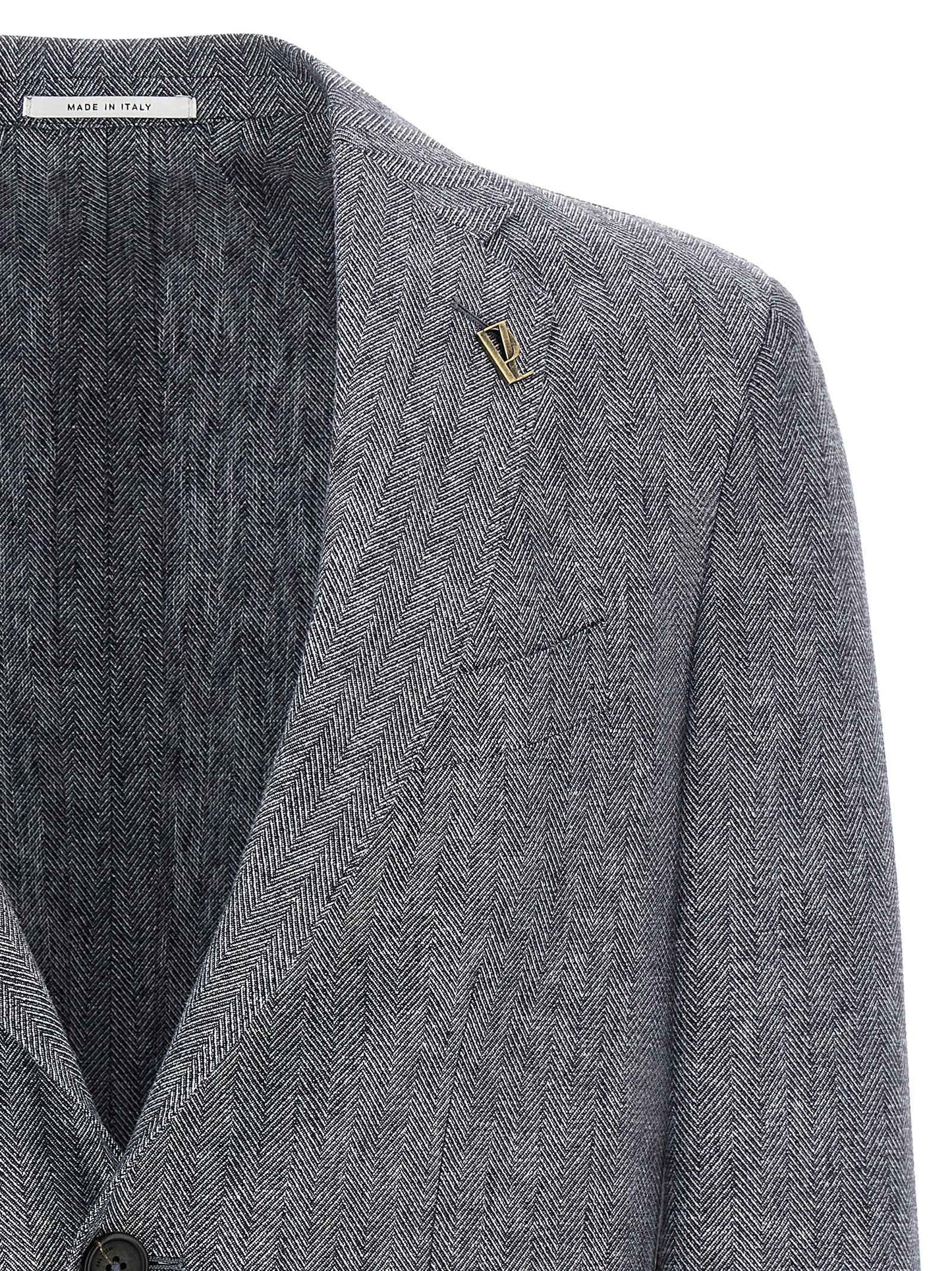 Blue Linen Blazer