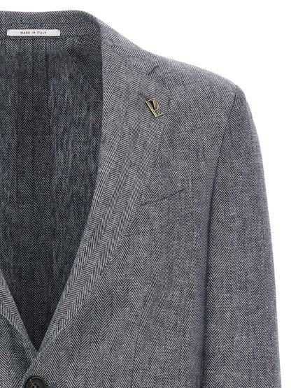 Blue Linen Blazer