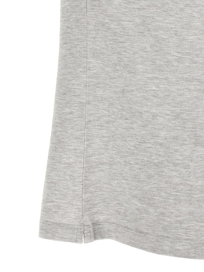 Gray Cotton Polo Shirt