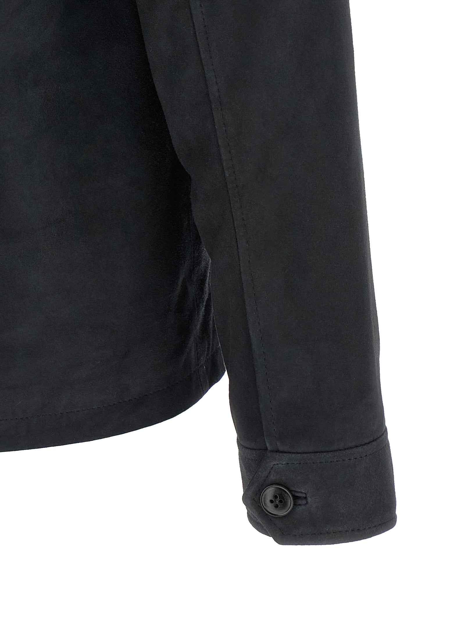 Blue Leather Leather Jacket