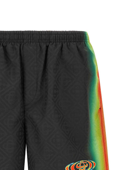 Multicolor Polyester Swim Shorts