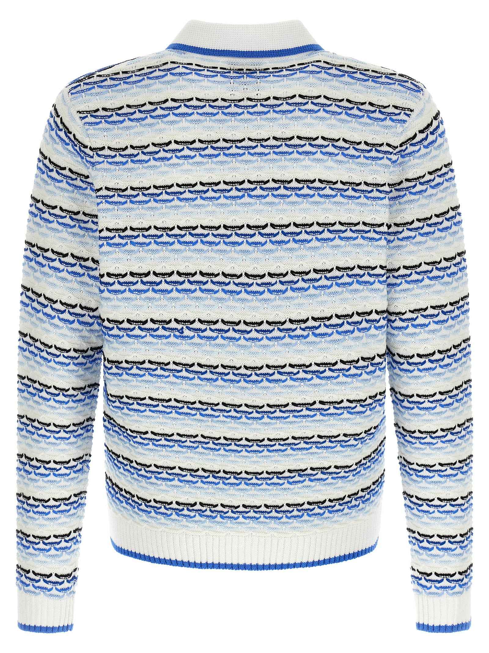 Blue Cotton Polo Shirt