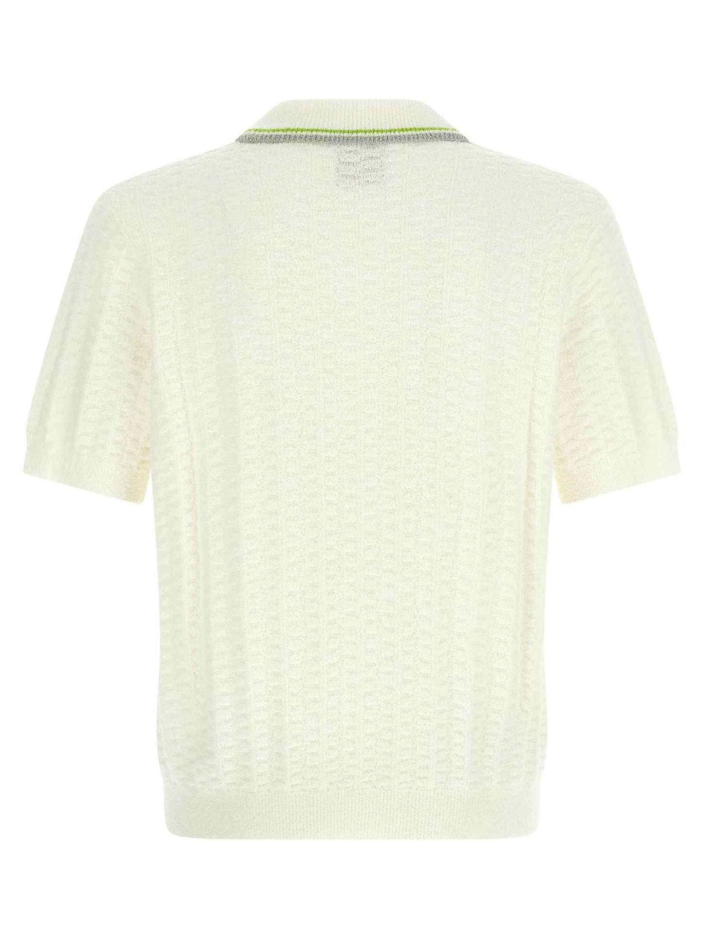 White Cotton Polo Shirt