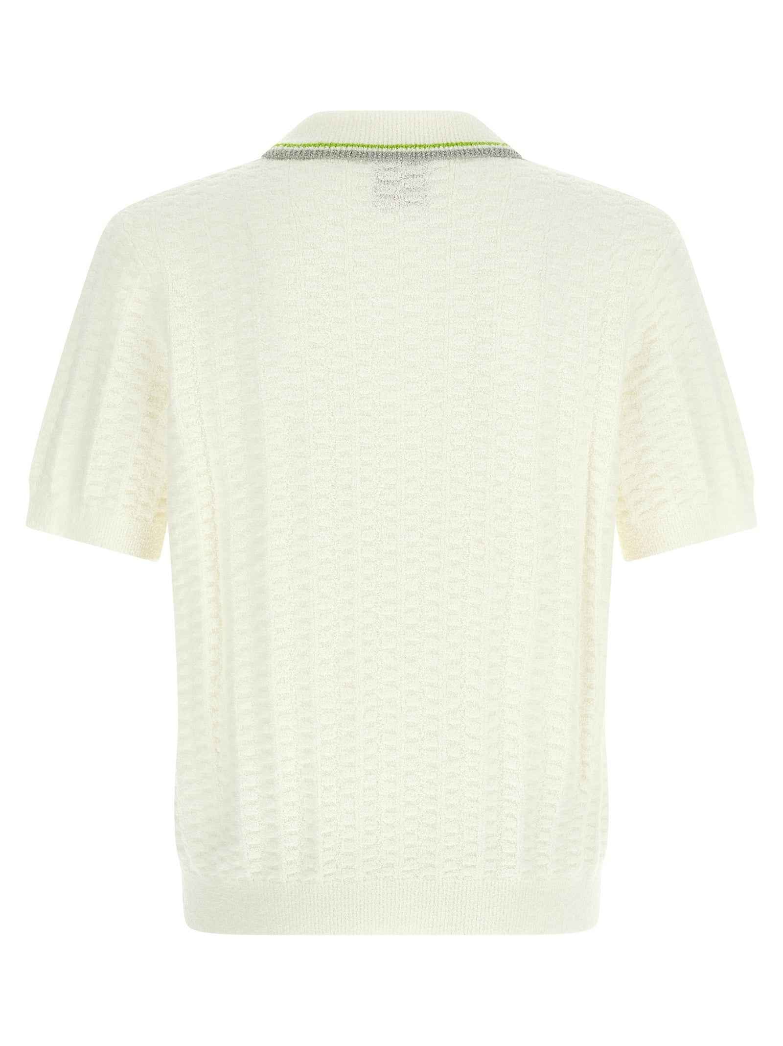 White Cotton Polo Shirt