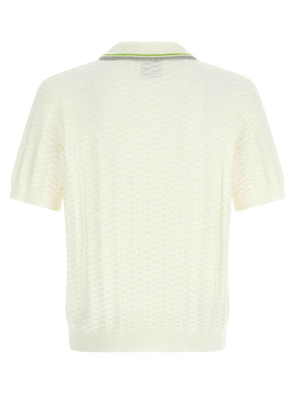 White Cotton Polo Shirt