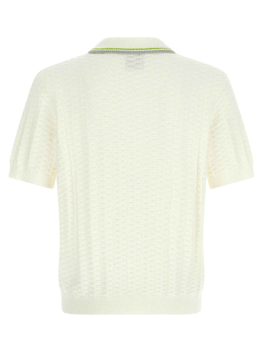 White Cotton Polo Shirt