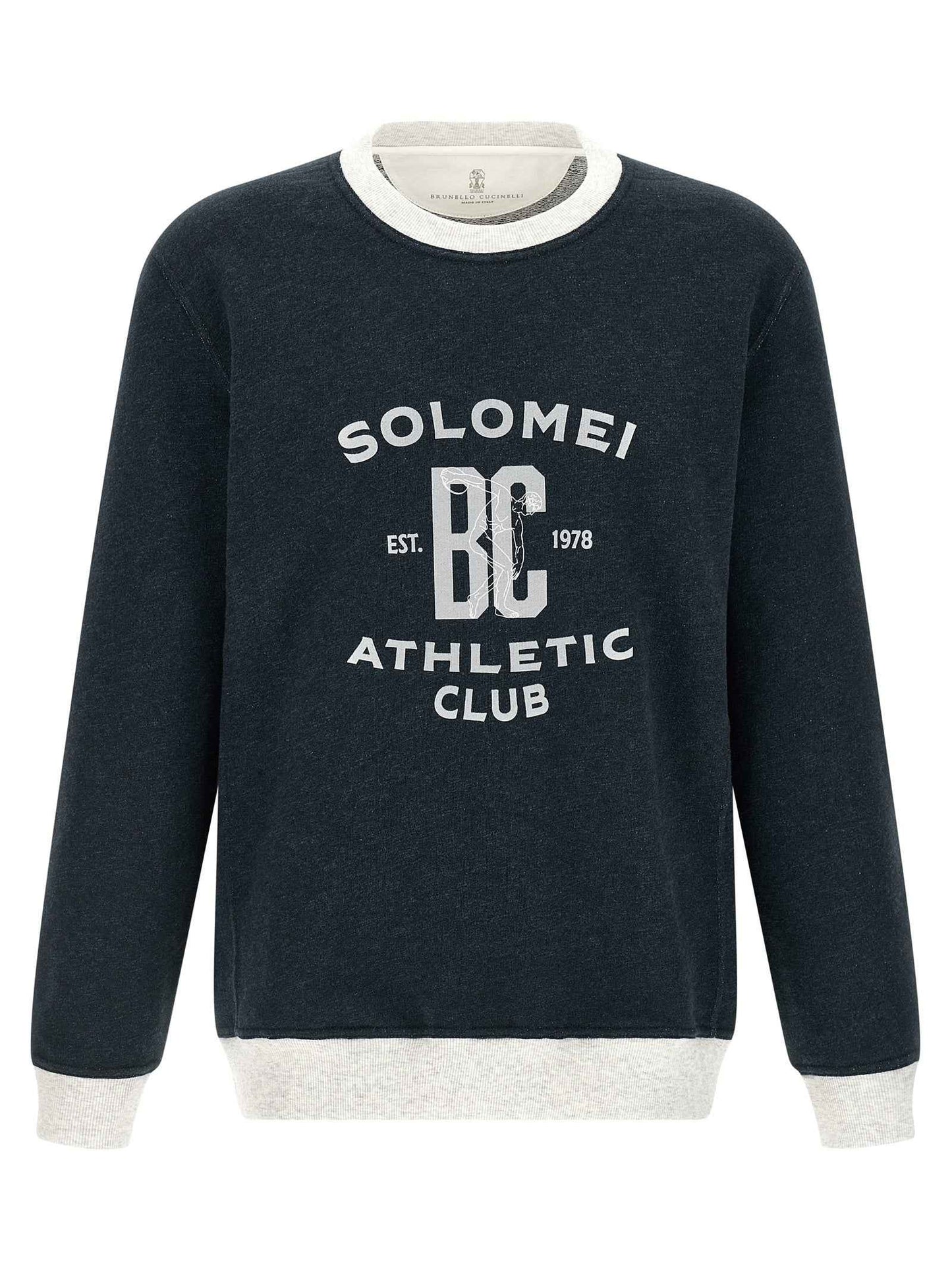 Blue Cotton Sweatshirt