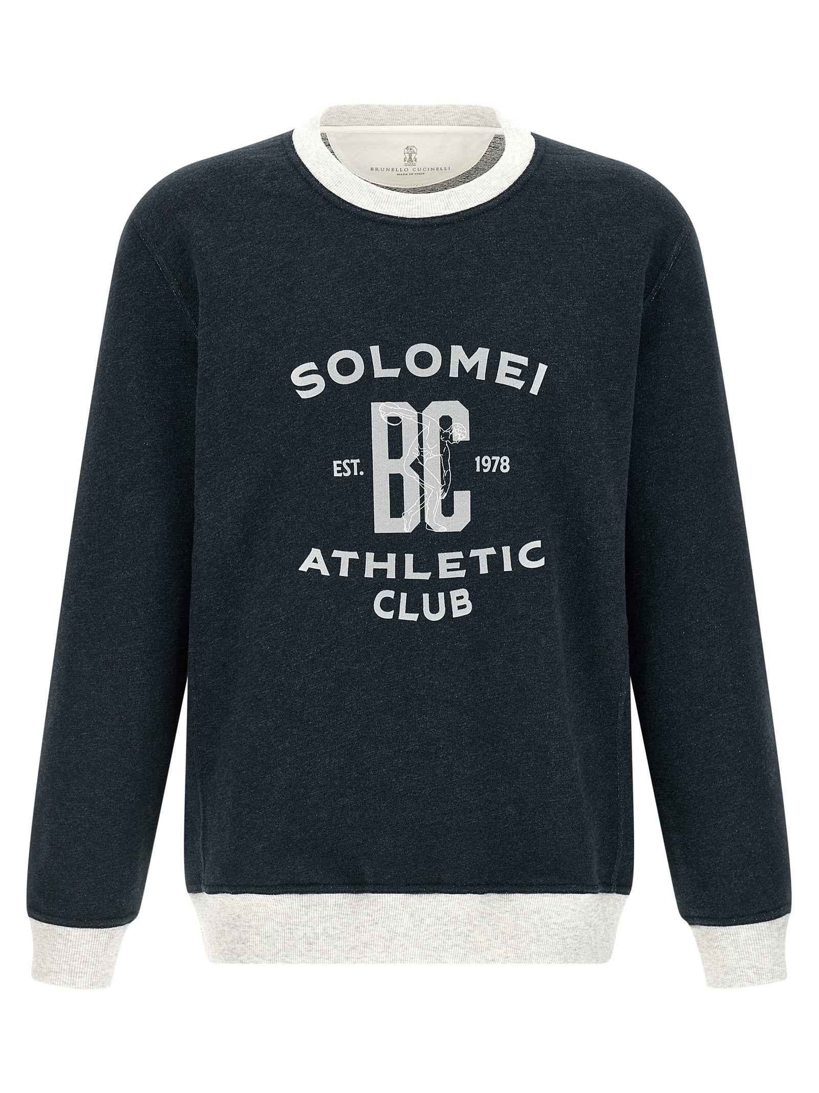 Blue Cotton Sweatshirt