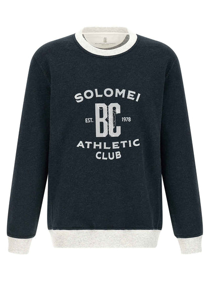 Blue Cotton Sweatshirt