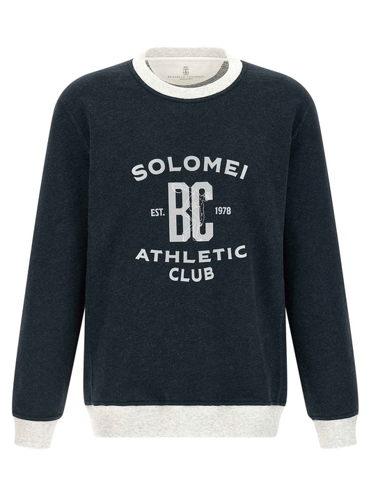 Blue Cotton Sweatshirt