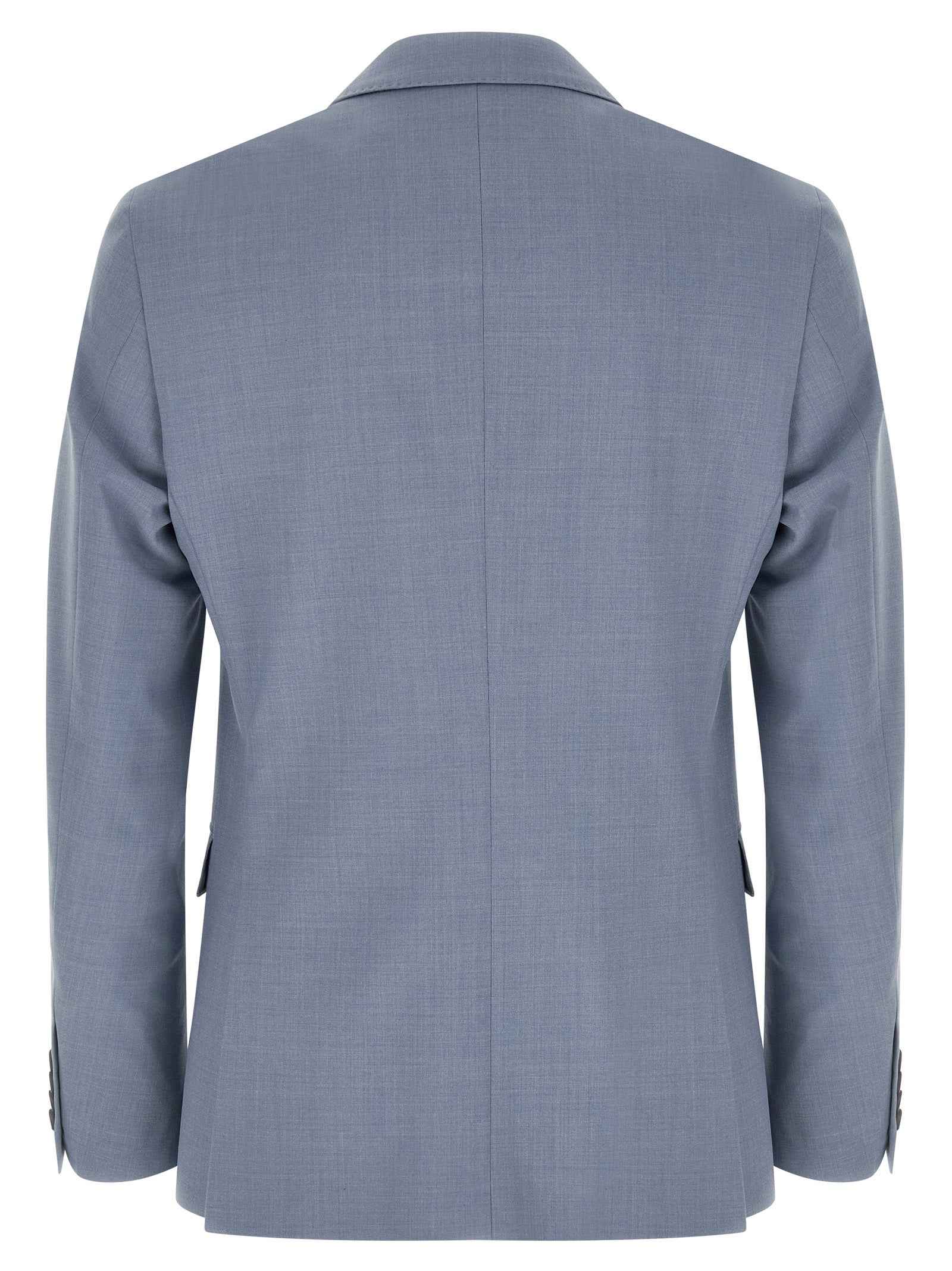 Blue Polyester Two-Piece Suit