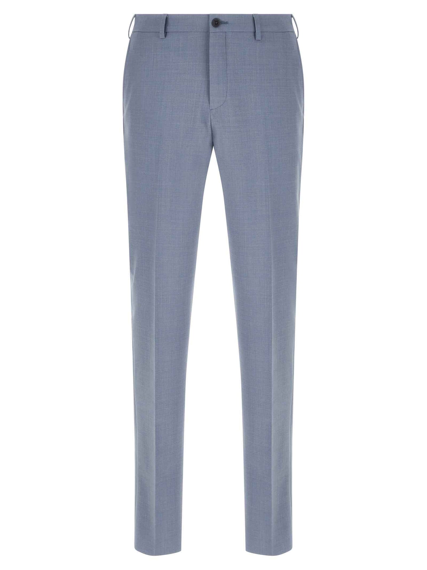Blue Polyester Two-Piece Suit